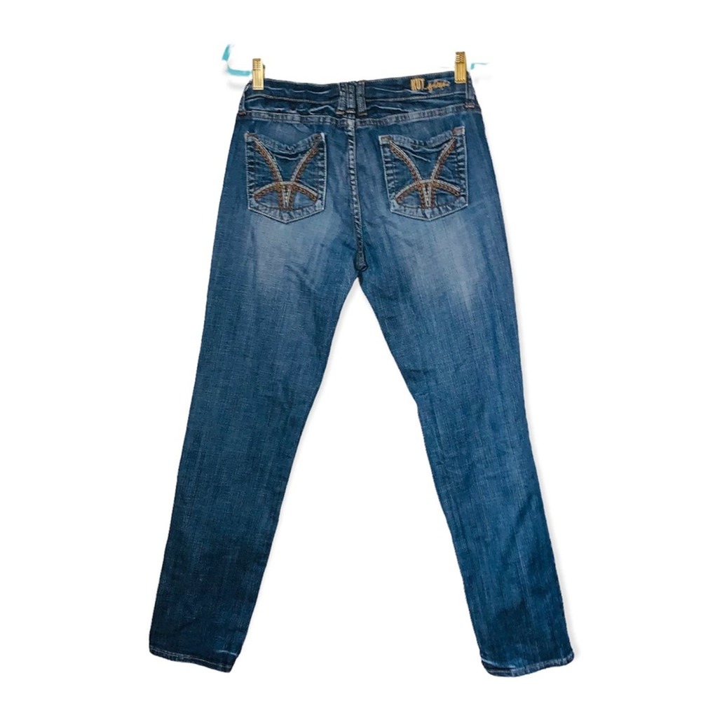 Kut from the Kloth Dark Blue Midrise Straight Leg Jeans - Picture 3 of 10